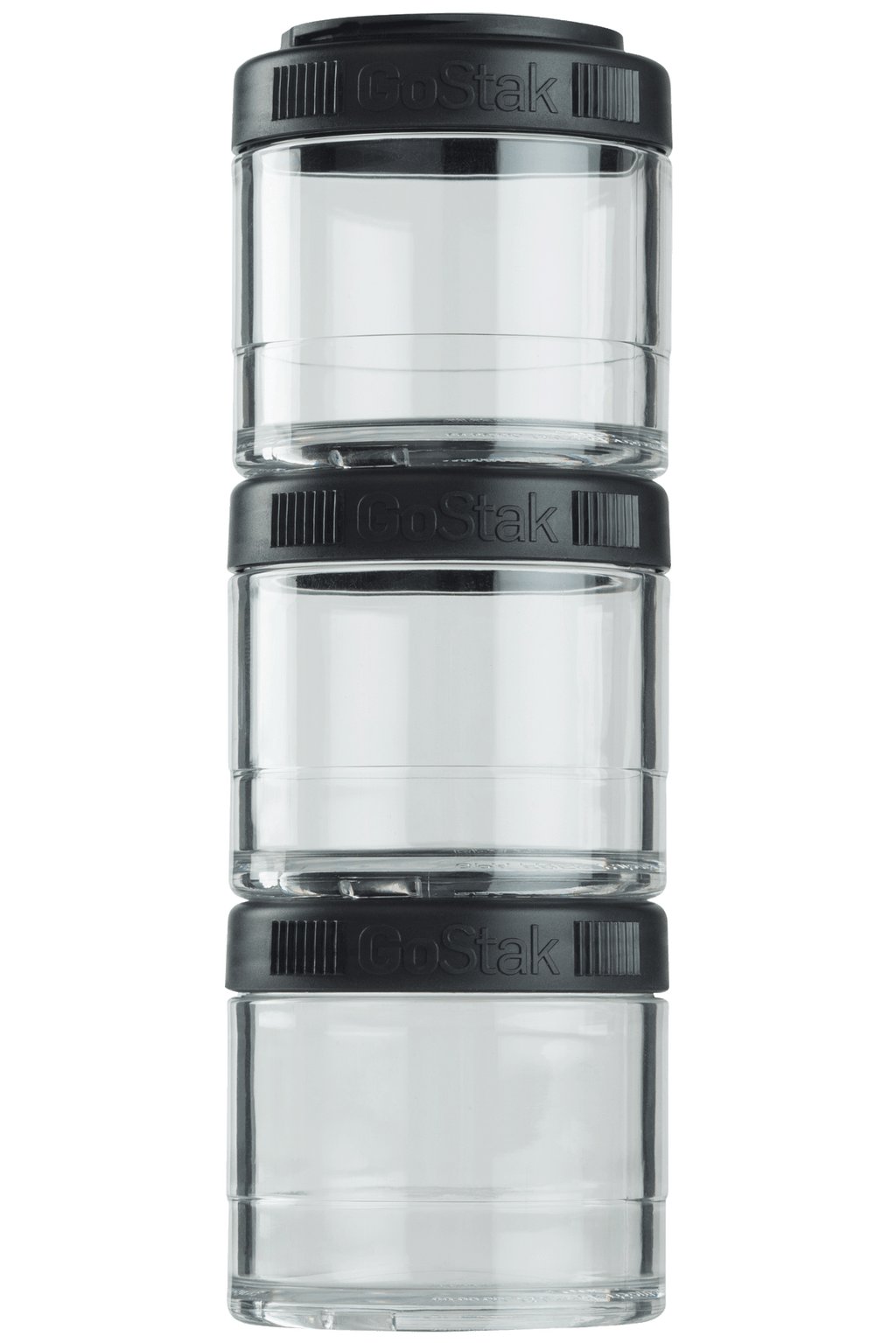 BlenderBottle - GoStak® - 100cc 3Pak Black | Size#100cc 3Pak_Color#Black